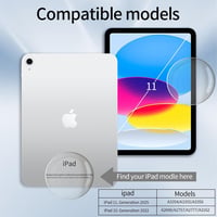 zoyu iPad (A16) 11" 2025 / 10. gen 10,9" 2022 Bluetooth QWERTZ billentyűzetes tok - rózsaszín 2