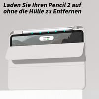 ZOYU puzdro na iPad Pro 11 s držiakom na ceruzku 2022/2021/2020, podpora nabíjania ceruzky Pencil 2, funkcia Auto Sleep/Wake, Smart Folio stojan, sivé 3
