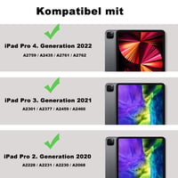 ZOYU puzdro na iPad Pro 11 s držiakom na ceruzku 2022/2021/2020, podpora nabíjania ceruzky Pencil 2, funkcia Auto Sleep/Wake, Smart Folio stojan, sivé 2