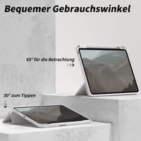 ZOYU puzdro na iPad Pro 11 s držiakom na ceruzku 2022/2021/2020, podpora nabíjania ceruzky Pencil 2, funkcia Auto Sleep/Wake, Smart Folio stojan, sivé 4