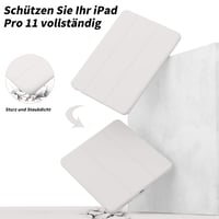 ZOYU puzdro na iPad Pro 11 s držiakom na ceruzku 2022/2021/2020, podpora nabíjania ceruzky Pencil 2, funkcia Auto Sleep/Wake, Smart Folio stojan, sivé 5