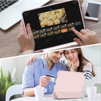 Obal na iPad ZOYU pre 11. generáciu 2025 / 10. generáciu 2022 (10,9 palca) – ružový, s držiakom na ceruzku, TPU zadný kryt, skladací stojan, automatické prebudenie 7