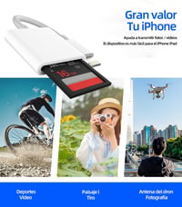 Zoyuzan SD kártya olvasó adapter iPhone 14 13 12 11 Pro iPad Lightning csatlakozó 7