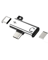Adaptér zoyuzan USB-C na jack 2 v 1 s DAC, strieborný 1