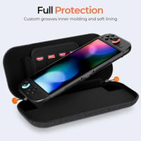 Husă de transport ZOZOVR pentru Nintendo Switch 2, carcasă rigidă, material pâslă, cu 8 compartimente pentru jocuri 7