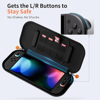 Husă de transport ZOZOVR pentru Nintendo Switch 2, carcasă rigidă, material pâslă, cu 8 compartimente pentru jocuri 2