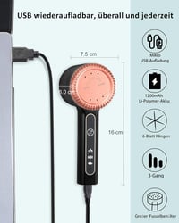 Zpincsipo Elektromos Szöszeltávolító 1200 mAh USB Töltős 3 Fokozat 6 Pengés Gyapjúbolyh Eltávolító Ruházat Textil 3