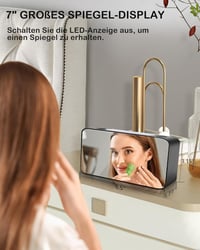 Zpincsipo RGB LED Digitális Ébresztőóra 15 Szín Módú 7" Kijelzővel USB Töltővel 7