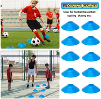 ZPONEED Futball Edzés Szett - Koordinációs Létra, Kúpok, Erőzsinór és Parachute - darkblue 4