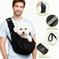 ZQEJEFD Geantă și rucsac de transport pentru câini de talie mică de până la 7,5 kg, geantă de transport reversibilă cu baretă reglabilă pentru plimbări și activități în aer liber 3