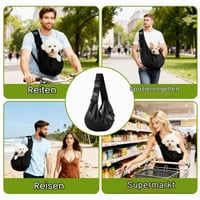 ZQEJEFD Geantă și rucsac de transport pentru câini de talie mică de până la 7,5 kg, geantă de transport reversibilă cu baretă reglabilă pentru plimbări și activități în aer liber 7