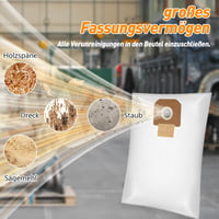 ZQZiQi 6db Bosch GAS 35 L AFC/SFC+ porszívó zsák szűrő csere 5