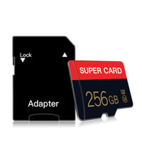 Card de memorie Micro SD ZSFHONG 256 GB, Clasa 10, cu adaptor, pachet de 2 bucăți, pentru smartphone, cameră foto, tabletă 7