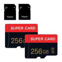Card de memorie Micro SD ZSFHONG 256 GB, Clasa 10, cu adaptor, pachet de 2 bucăți, pentru smartphone, cameră foto, tabletă 8
