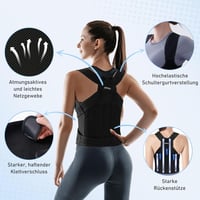 zshequ Tartásjavító Hát- és Nyakrögzítő Férfiaknak Nőknek Állítható Méret 2
