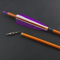 ZSHJGJR 32 Inch Carbon Nyílak 12 db Természetes Tollakkal Hosszú és Compound Íjhoz 3