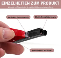ZSRedHong Fekete Tömítőszalag Öntapadós 10x10mm Ajtó Ablak Gumitömítés 6m 5