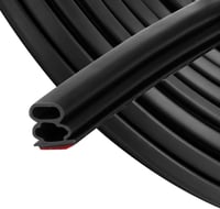 ZSRedHong Fekete Tömítőszalag Öntapadós 10x10mm Ajtó Ablak Gumitömítés 6m 1