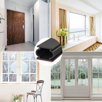 ZSRedHong Öntapadós Ajtószigetelő Szalag 12mm×8mm×6m - Vízálló Gumitömítés Ajtókerethez, Rugalmas Huzatgátló Tömítőcsík, Fekete 7