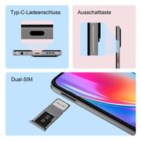 Smartfón ZTE Blade A35e Android, voľný na všetky siete – 2 GB RAM + 64 GB úložisko, striebrosivá, 5000 mAh batéria, 6,52-palcový HD+ displej 8