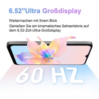Smartfón ZTE Blade A35e Android, voľný na všetky siete – 2 GB RAM + 64 GB úložisko, striebrosivá, 5000 mAh batéria, 6,52-palcový HD+ displej 2