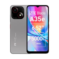 Smartfón ZTE Blade A35e Android, voľný na všetky siete – 2 GB RAM + 64 GB úložisko, striebrosivá, 5000 mAh batéria, 6,52-palcový HD+ displej 1