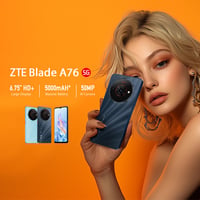 Smartphone ZTE Blade A76 5G - 4GB RAM / 128GB stocare - Telefon mobil Android de culoare neagră 7