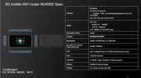 Router mobil 5G ZTE MU5002 - Hotspot WiFi portabil 4