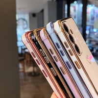 ZTOFERA Samsung Galaxy A54 5G szilikon tok szív mintával - Sierra Blue 2