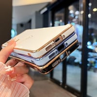 ZTOFERA Samsung Galaxy A54 5G szilikon tok szív mintával - Sierra Blue 3