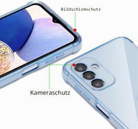 ZTOFERA Samsung Galaxy A54 5G szilikon tok szív mintával - Sierra Blue 5