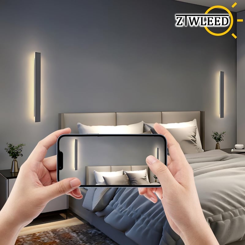ZTWLEED Fali LED Lámpa 32W - Távirányítós, Fényerőszabályozható (10-100%), 80 cm, Fekete, Modern Dizájn Hálószobába, Nappaliba

AI: I've cre