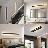 ZTWLEED Fali LED Lámpa 32W - Távirányítós, Fényerőszabályozható (10-100%), 80 cm, Fekete, Modern Dizájn Hálószobába, Nappaliba

AI: I've cre 7