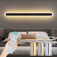 ZTWLEED LED fali lámpa 44W távirányítóval, dimmelhető 10-100%, 120cm fekete 1