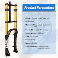 ZTZ 20/26 Colos Kerékpár Felfüggesztés Villás Terepkerékpárhoz Légfékes MTB 6