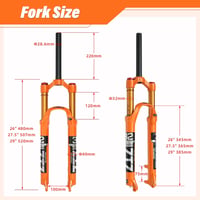 ZTZ 26/27.5/29 Zoll MTB Légvilla 120mm Federweg Kerékpár Federgabla 3