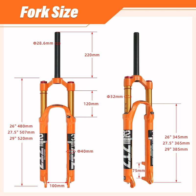 ZTZ 26/27.5/29 Zoll MTB Légvilla 120mm Federweg Kerékpár Federgabla