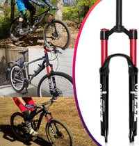 ZTZ 26 colos MTB dupla légteleszkóp villa, 1 1/8 egyenes csőátmérő, 120 mm rugóút, gyorskioldós 9x100 mm, kézi zárral, könnyű első villa XC/ 7