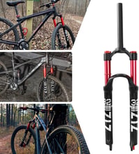 ZTZ 26 colos MTB dupla légteleszkóp villa, 1 1/8 egyenes csőátmérő, 120 mm rugóút, gyorskioldós 9x100 mm, kézi zárral, könnyű első villa XC/ 8
