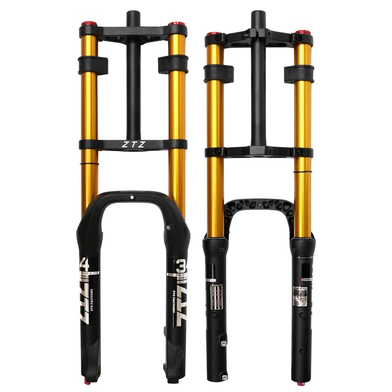 Furcă cu suspensie MTB ZTZ pentru bicicletă 4.0 Fat Tire, cursă 180 mm - 20/26 inch