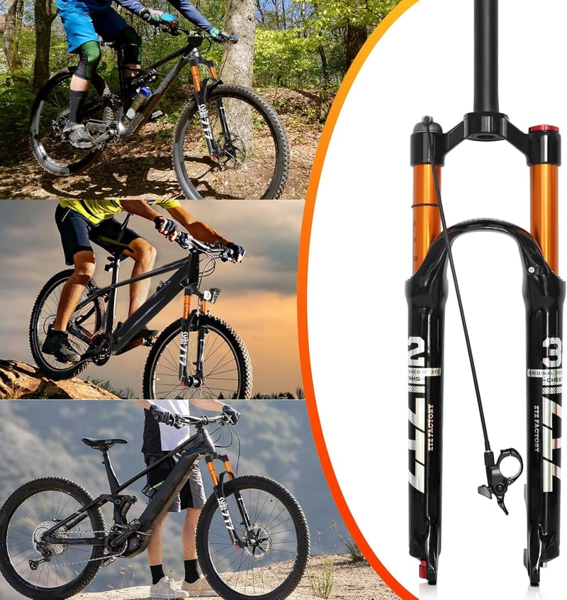 ZTZ MTB Levegős Teleszkóp 120mm Federweg XC/AM Mountainbike Első Villa