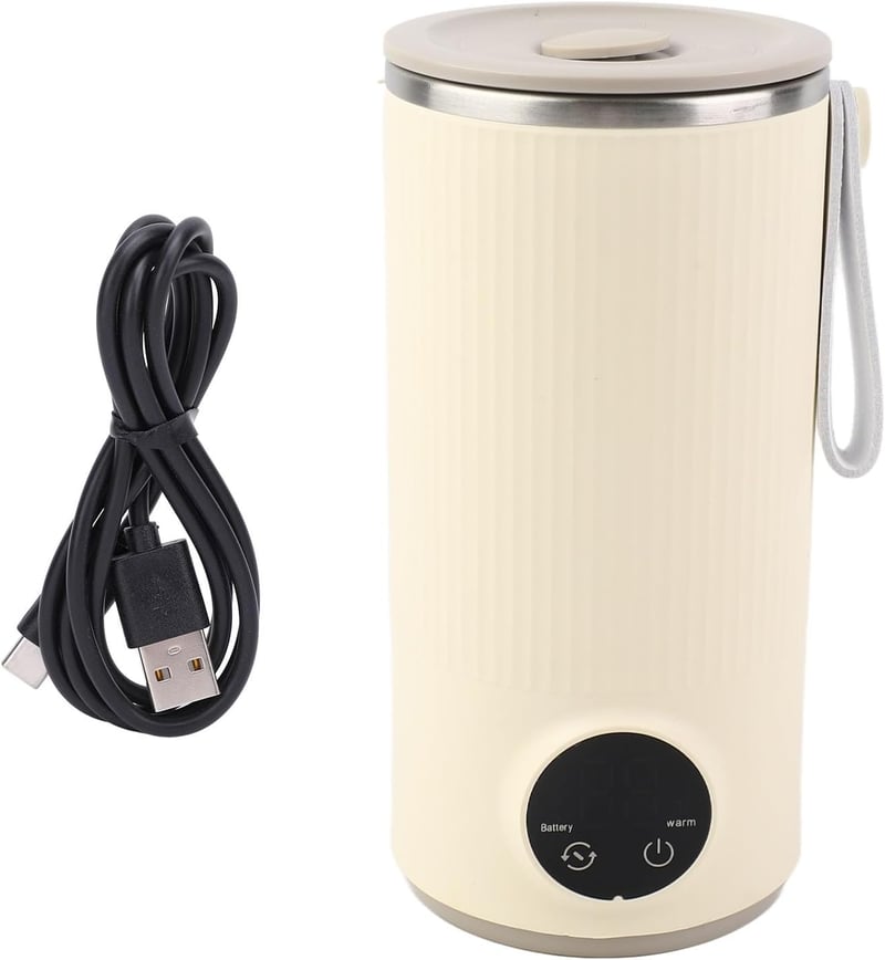 Zunate 400ml Hordozható Utazó Vízforraló USB Töltéses 4 Hőfok Beállítás