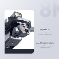 Zunate K911 8K Dual Kamera Drón GPS Homing Akadálykerülés 50x Zoom 4