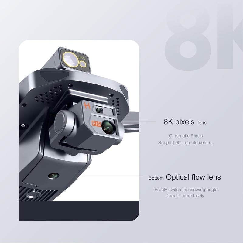 Zunate K911 8K Dual Kamera Drón GPS Homing Akadálykerülés 50x Zoom