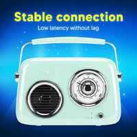 Zunate Retro Bluetooth Hangszóró Vintage Stílusú Hordozható Zöld 4