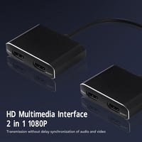 Zunate USB3.0 Dual HDMI Adapter - 1080P Külső Videokártya Két Monitor Csatlakoztatásához, 4 Megjelenítési Mód, Plug and Play 6
