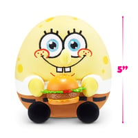 Plyšová hračka Zuru Snackles SpongeBob v nohaviciach s doplnkom v tvare snacku – 13 cm 4