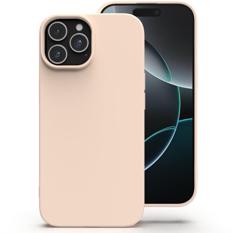 Silikónové puzdro Zuvirelx pre iPhone 16 Pro, tenký, minimalistický dizajn, nárazuvzdorné, protišmykové, vhodné do vrecka, svetloružové