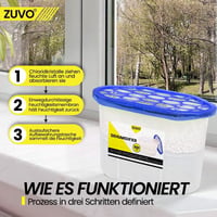 Zuvo 500ml Páramentesítő - Nedvességabszorber Otthonhoz és Irodához 8