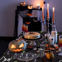 ZVK Csontváz Halloween Parti Szett 96 Részes Tányér Szalvéta Pohár 4